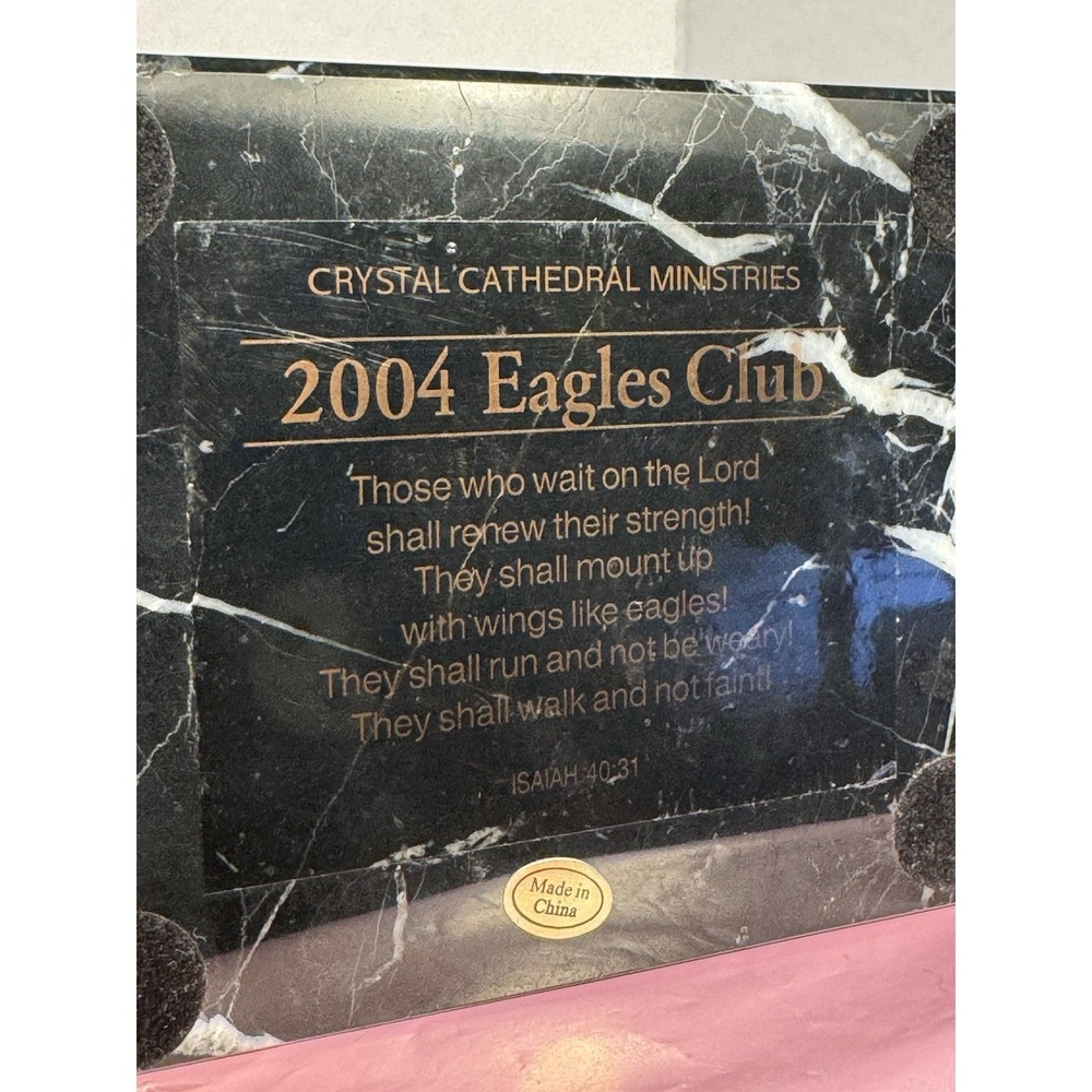 Crystal Cathedral Ministries‎ 2004 Eagles Club Bald Eagle Marble Bases - Picture 14 of 16